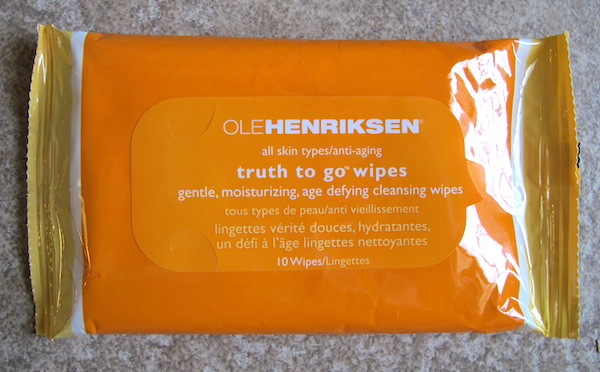 Olehenriksen Truth to Go Wipes, 10 wipes, $9.00 value