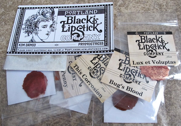 Portland Black Lipstick Company Samples