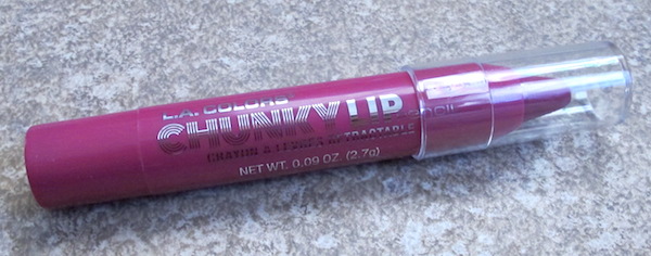 L.A. Colors Chunky Lip Pencil in Wine Full Size, $3.50 value
